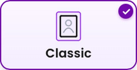 The Classic frame button in Colorin AI