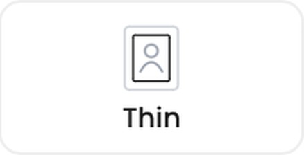 The Thin frame button in Colorin AI