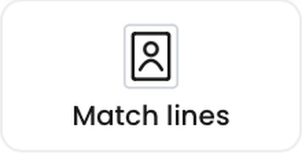 The Match lines frame button in Colorin AI