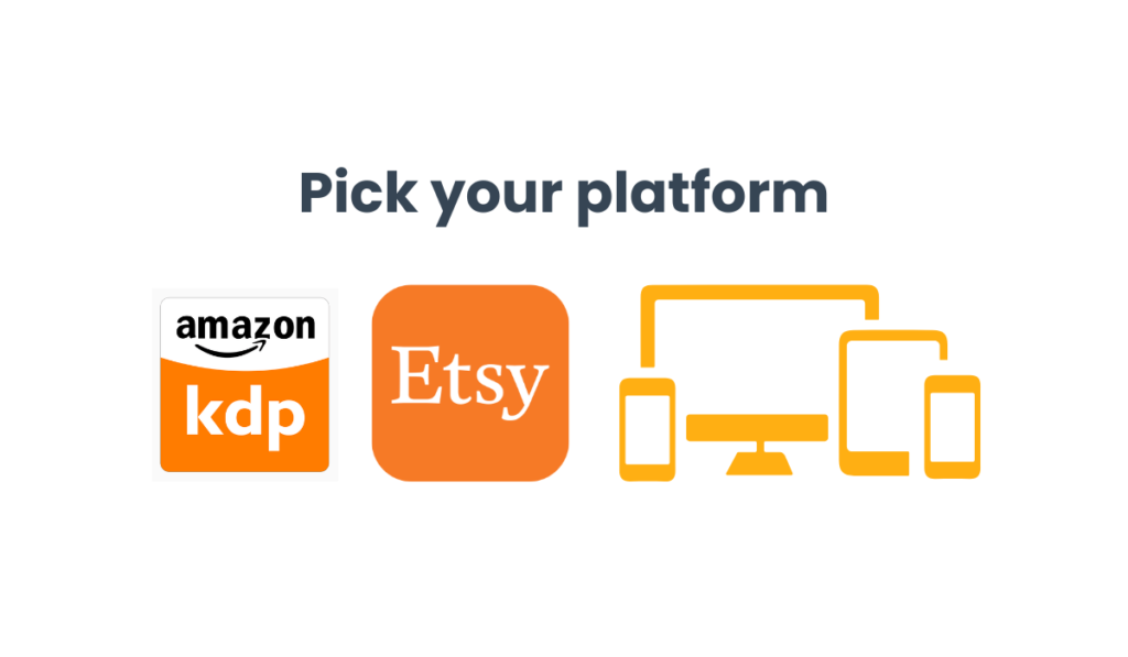 Choosing platforms to sell coloring books: Amazon, Etsy, personal websites